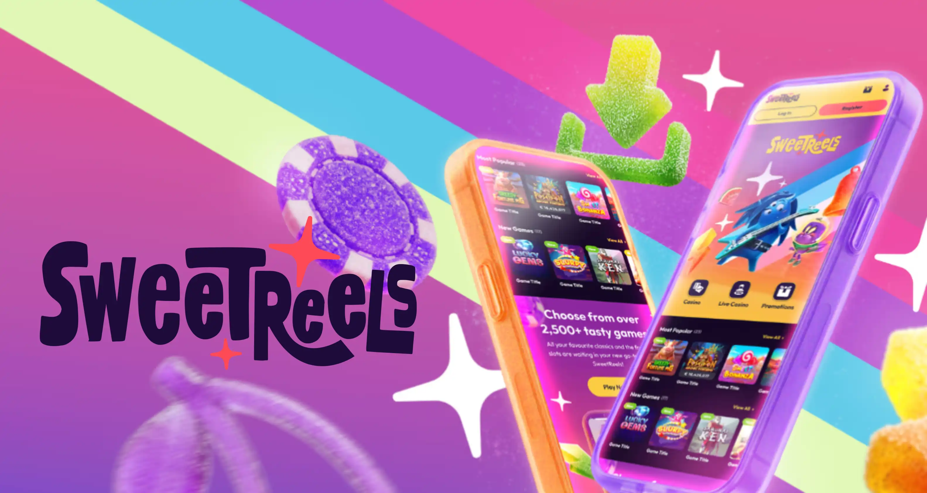 SweetReels Casino app-skjermbilde